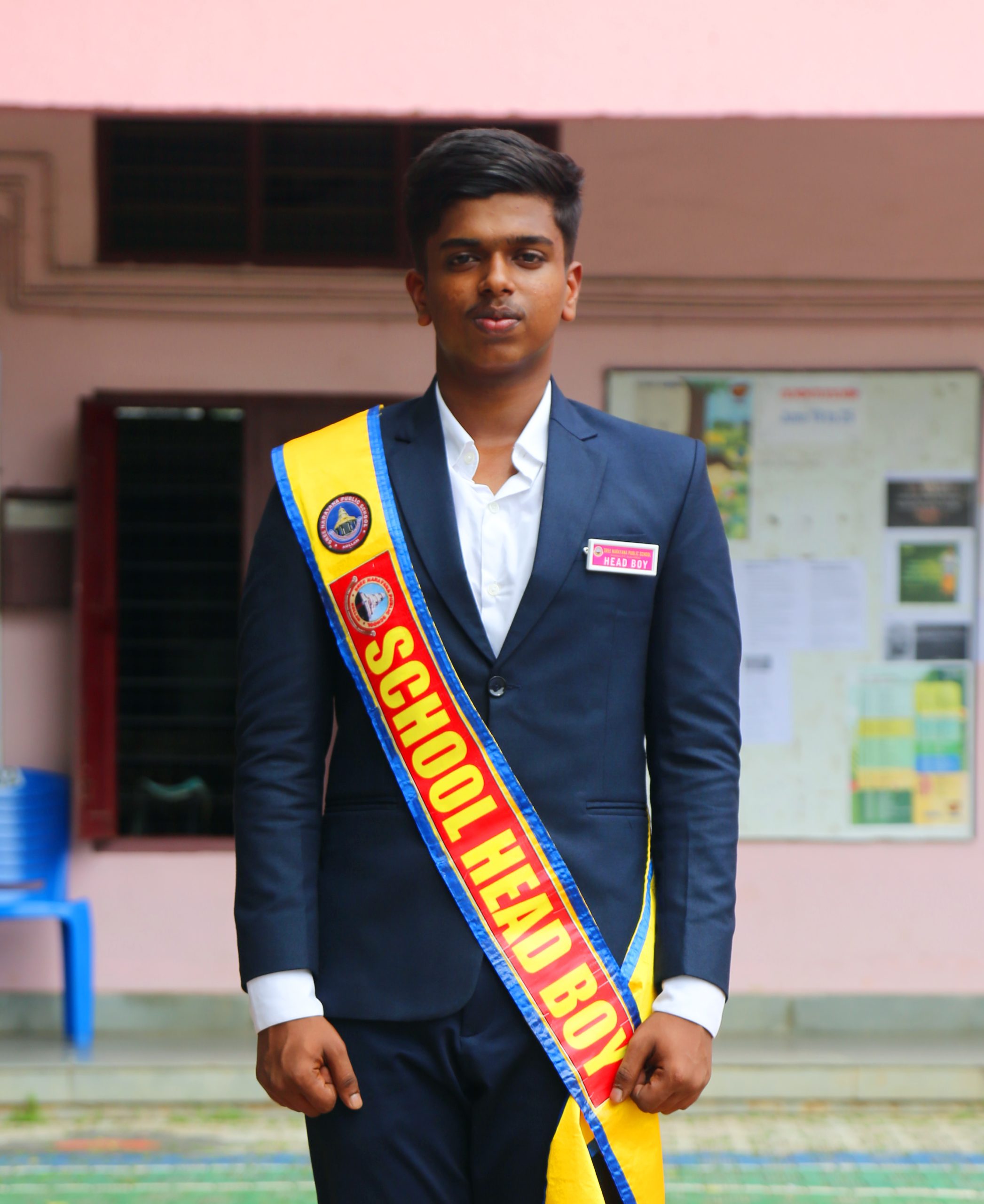 R Nitya Swaroop, Head Boy, Class: XII D (Academic year 2024/25)