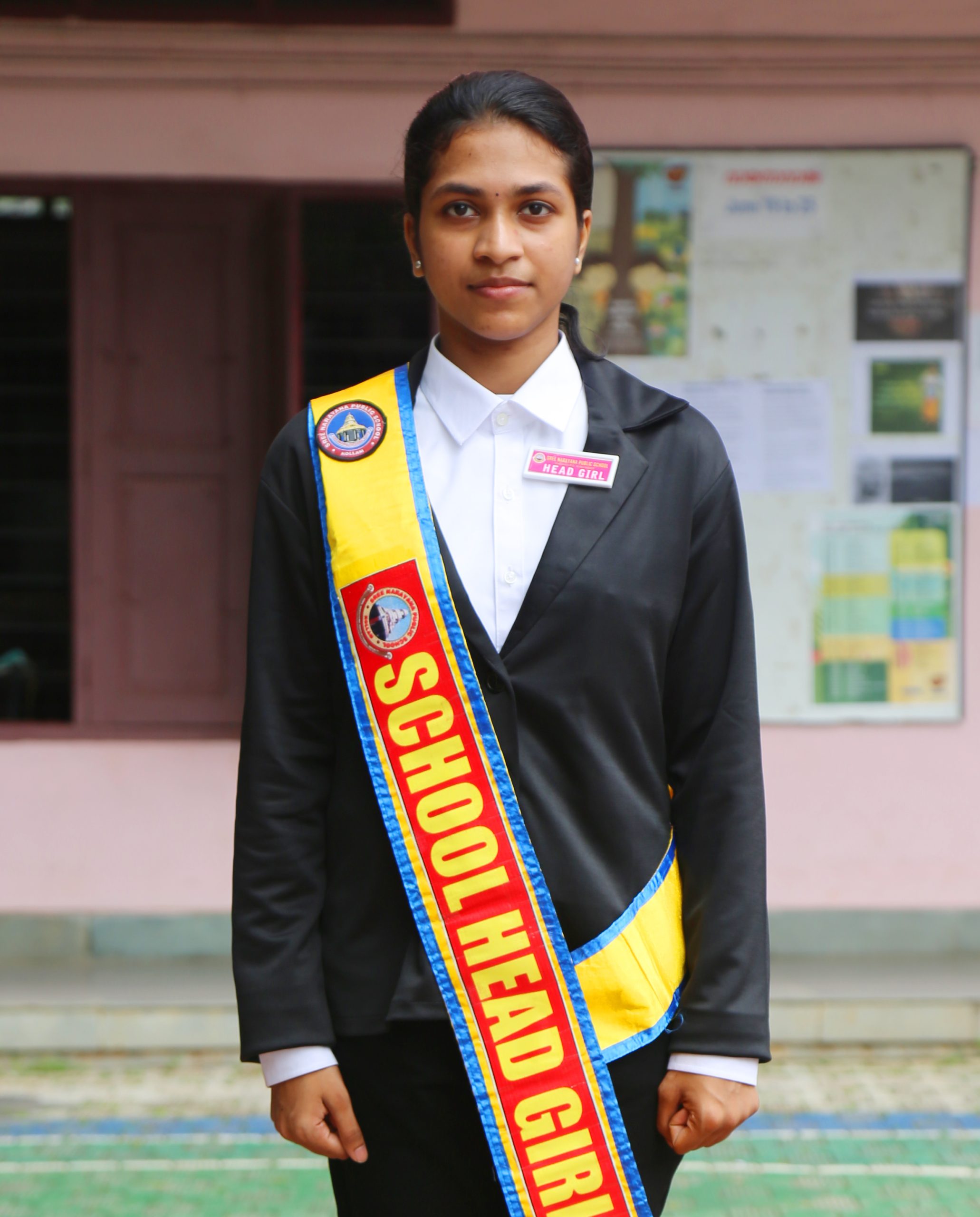 Dhiya Roopiya B R, Head Girl, Class: XII B (Academic year 2024/25)
